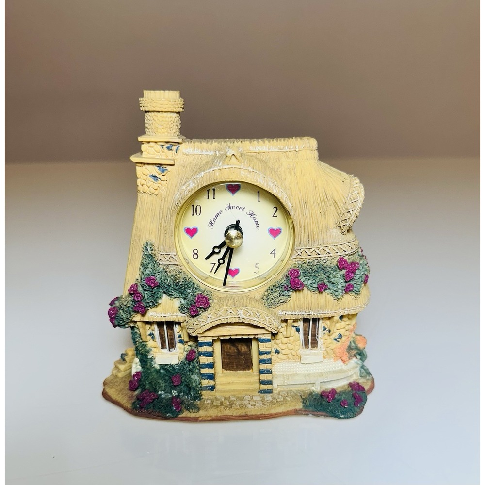 Vintage "Home Sweet Home" Quartz Home/Cottage House Clock